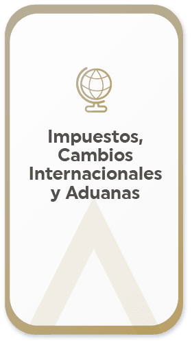 Impuestos, Cambios Internacionales y Aduanas
